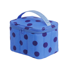 Load image into Gallery viewer, Puffy Lunch Bag - Blue Polka Dot