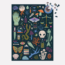 Load image into Gallery viewer, Occult & Curious Glow in the Dark Puzzle - Tigertree