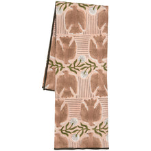 Load image into Gallery viewer, Peregrine Block Print Tea Towel - Tigertree