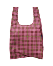 Load image into Gallery viewer, Standard Baggu - Azalea Pink Tartan