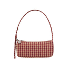 Load image into Gallery viewer, Nylon Pochette - Tan Houndstooth