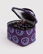 Load image into Gallery viewer, Puffy Lunch Bag - Indigo Happy