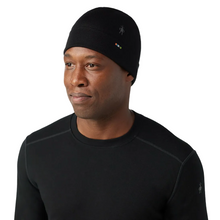 Load image into Gallery viewer, Thermal Merino Reversible Cuffed Beanie - Black One Size