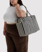 Load image into Gallery viewer, Small Cloud Carry-On - Black and Cream Gingham
