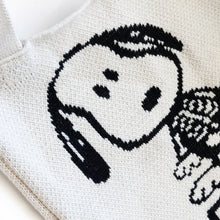 Load image into Gallery viewer, Snoopy Skeleton Knit Tote