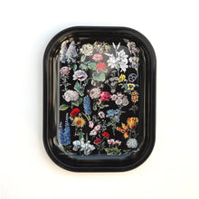 Load image into Gallery viewer, Metal Black Fleurs Ritual Tray - Tigertree
