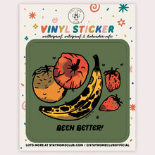 Load image into Gallery viewer, Been Better Fruit Plate Sticker - Tigertree
