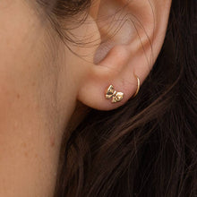 Load image into Gallery viewer, Tiny Bow Studs 18k Gold Plated - Tigertree
