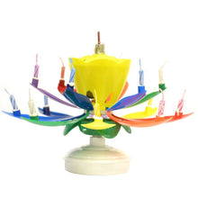 Load image into Gallery viewer, Rainbow Musical Flower Birthday Candle - Tigertree
