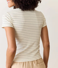 Load image into Gallery viewer, Lexi Sun In Crew Tee - Black/White Stripe
