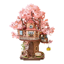 Load image into Gallery viewer, DIY Wooden Puzzle: Sakura Tree House - Tigertree
