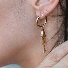 Load image into Gallery viewer, Pesce Hoops- 18K Gold Plated - Tigertree
