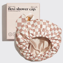 Load image into Gallery viewer, Satin Lined Flexi Shower Cap - Tigertree
