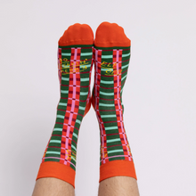 Load image into Gallery viewer, So Freaking Merry - Large Crew Socks - Tigertree
