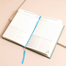 Load image into Gallery viewer, Green Floral Daily Gratitude Journal - Tigertree
