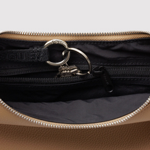 Load image into Gallery viewer, Small Recycled Leather Flat Crescent - Dune
