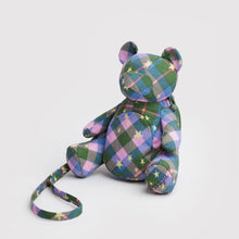 Load image into Gallery viewer, Bear Bag- Green Star Plaid - Tigertree
