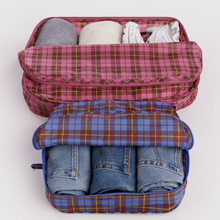 Load image into Gallery viewer, Large Packing Cube Set - Check Mix
