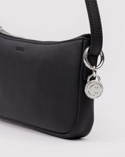 Load image into Gallery viewer, Recycled Leather Pochette - Black - Tigertree

