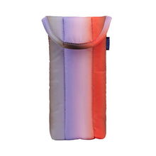 Load image into Gallery viewer, Puffy Glasses Sleeve - Gradient Stripe Poppy &amp; Lilac - Tigertree
