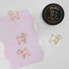 Load image into Gallery viewer, Dog Gold Paper Clips- Jar of 25 - Tigertree

