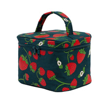 Load image into Gallery viewer, Large Cosmetic Case - Strawberry Blossom - Tigertree
