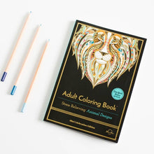 Load image into Gallery viewer, Stress Relieving Animal Designs Adult Coloring Book - Tigertree
