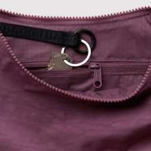 Load image into Gallery viewer, Medium Nylon Crescent Bag - Wild Plum
