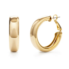 Load image into Gallery viewer, Chunky Gold Hoop Earrings - Tigertree

