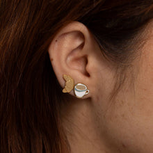 Load image into Gallery viewer, Croissant and Coffee Earrings - Tigertree
