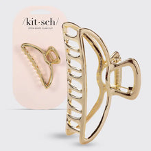 Load image into Gallery viewer, Open Shape Claw Clip- Gold - Tigertree
