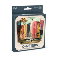 Load image into Gallery viewer, Wayne White Coaster Set - Tigertree

