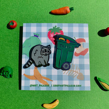 Load image into Gallery viewer, Trash Panda Enamel Pin Set - Tigertree
