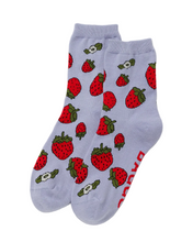 Load image into Gallery viewer, Crew Sock - Strawberry Blossom - Tigertree
