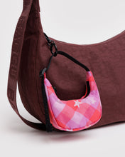Load image into Gallery viewer, Crescent Bag Charm- Pink Star Plaid - Tigertree
