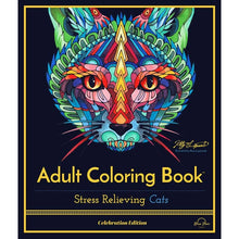 Load image into Gallery viewer, Adult Coloring Book: Stress Relieving Cats - Tigertree
