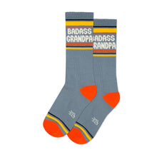 Load image into Gallery viewer, Badass Grandpa Gym Crew Socks - Tigertree
