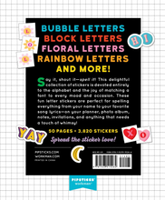Load image into Gallery viewer, So Many Letters Stickers - Tigertree
