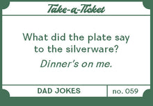Load image into Gallery viewer, Take-A-Ticket Dad Jokes - Tigertree
