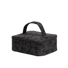 Load image into Gallery viewer, Small Cosmetic Case - Charcoal Ditsy Floral
