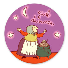 Load image into Gallery viewer, Girl Dinner Grandma Witch Sticker - Tigertree
