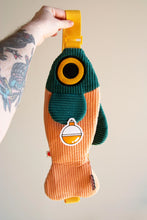 Load image into Gallery viewer, The Fish Bag - Coral / Dark Green
