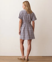Load image into Gallery viewer, Arden Mini Shirt Dress - Blue &amp; Lavender Plaid
