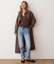 Load image into Gallery viewer, Hayes Houndstooth Trench Coat - Herringbone
