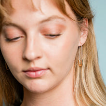 Load image into Gallery viewer, Gold Safety Pin Earrings - Tigertree
