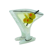 Load image into Gallery viewer, Midi Martini Hair Claw - Tigertree
