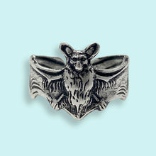 Load image into Gallery viewer, Silver Bat Ring - Tigertree
