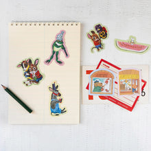 Load image into Gallery viewer, Richard Scarry Musical Frog Sticker - Tigertree
