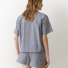 Load image into Gallery viewer, Bonnie Poplin Shirt - Navy/White Gingham
