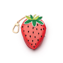 Load image into Gallery viewer, 2-in-1 Bag Charm &amp; Shopping Bag - Ripe Strawberry - Tigertree
